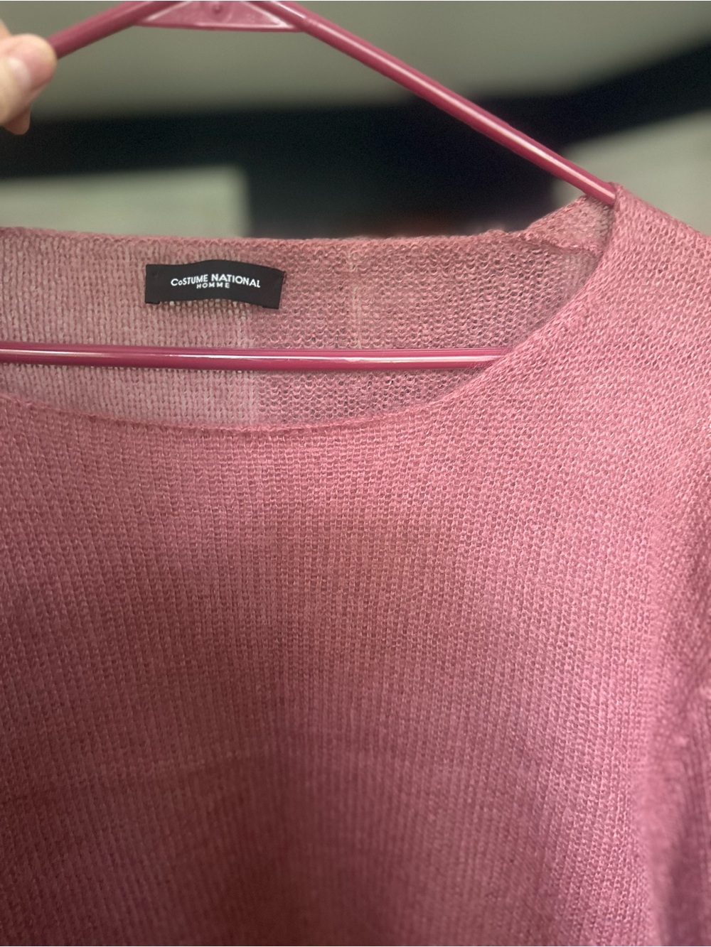 Costume National Homme Dusty Pink Knit Men’s/unisex Sweater size XL